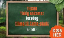 Tidlig ankomst torsdag - tilkøb